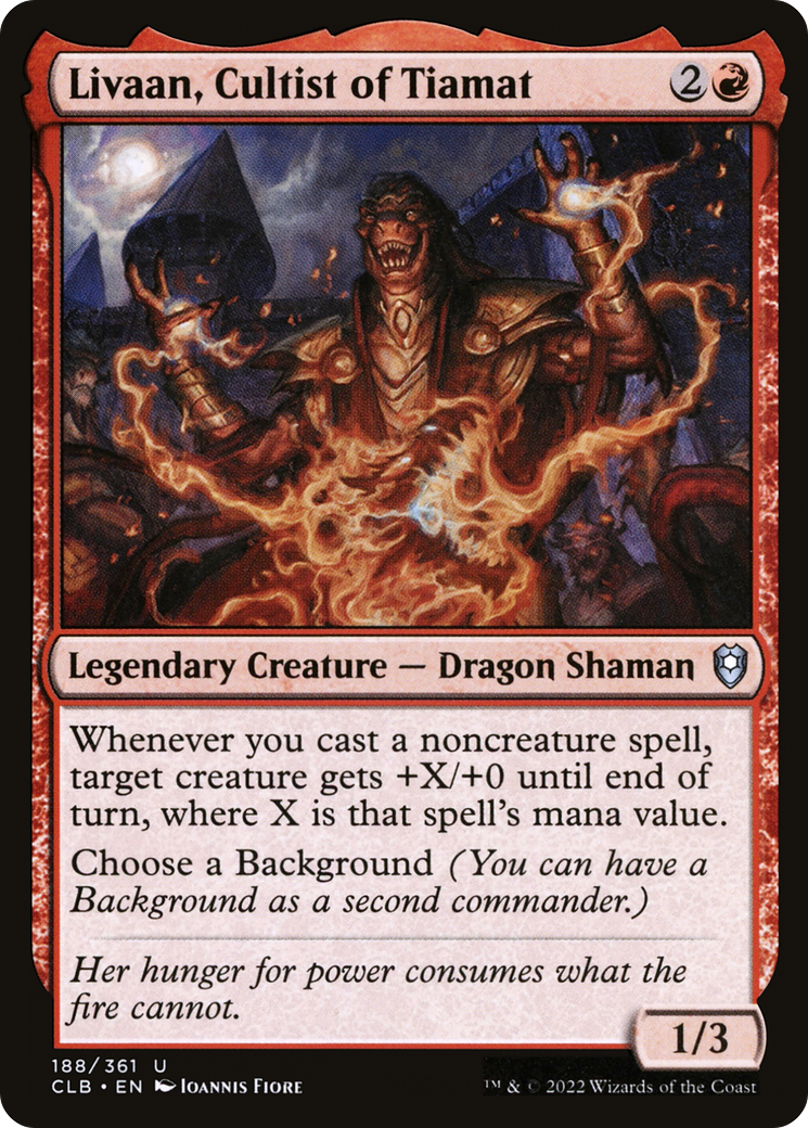 Livaan, Cultist of Tiamat (CLB-188) - Commander Legends: Battle for Baldur's Gate