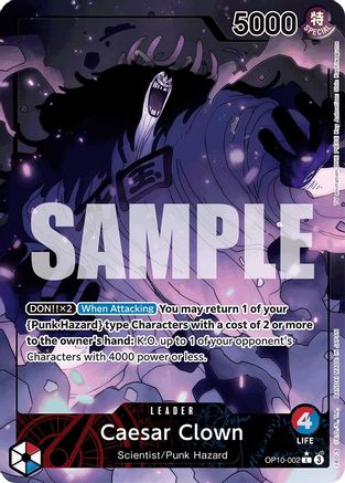 (OP10-002) Caesar Clown (002) (Parallel) - Royal Blood Foil