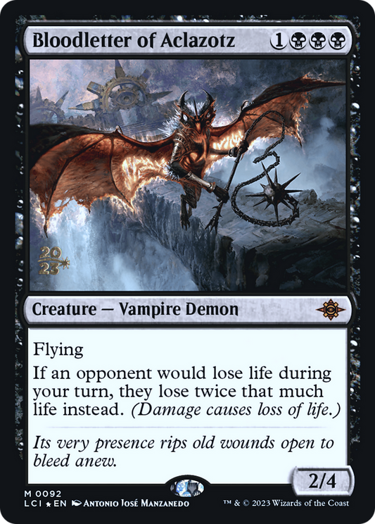 Bloodletter of Aclazotz (PRE-092) - The Lost Caverns of Ixalan Promos (Prerelease) Foil
