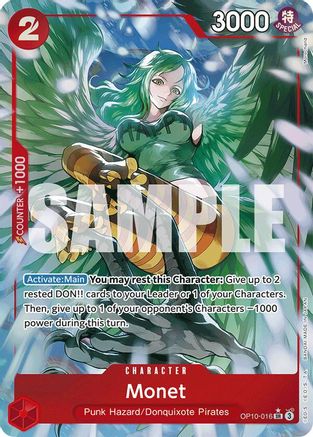 (OP10-016) Monet (Parallel) - Royal Blood Foil