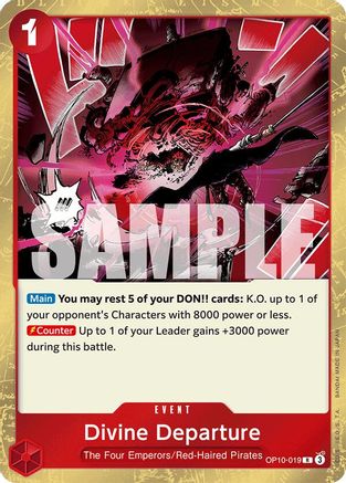 (OP10-019) Divine Departure - Royal Blood Foil