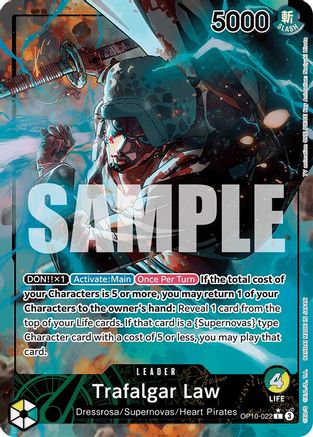 (OP10-022) Trafalgar Law (022) (Parallel) - Royal Blood Foil