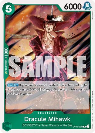 (OP10-029) Dracule Mihawk - Royal Blood Foil