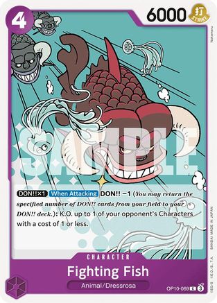 (OP10-069) Fighting Fish - Royal Blood Normal