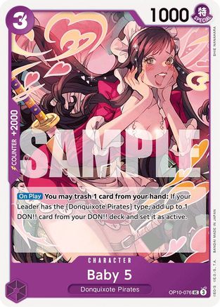 (OP10-076) Baby 5 - Royal Blood Normal