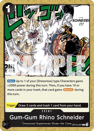 (OP10-097) Gum-Gum Rhino Schneider - Royal Blood Normal