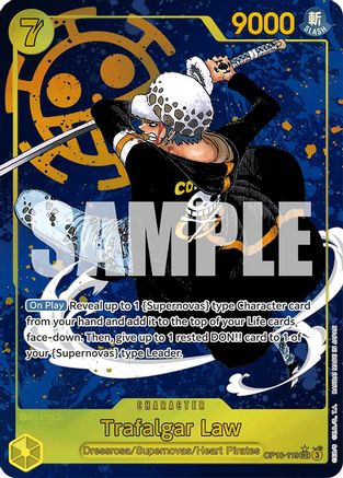 (OP10-119) Trafalgar Law (119) (Parallel) - Royal Blood Foil