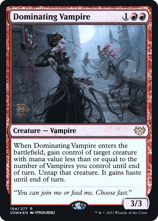 Dominating Vampire (PVOW-154S) - Innistrad: Crimson Vow Promos Foil