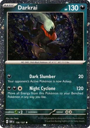 Darkrai (Cosmos Holo) (136/197) - Miscellaneous Cards & Products Holofoil - Rare