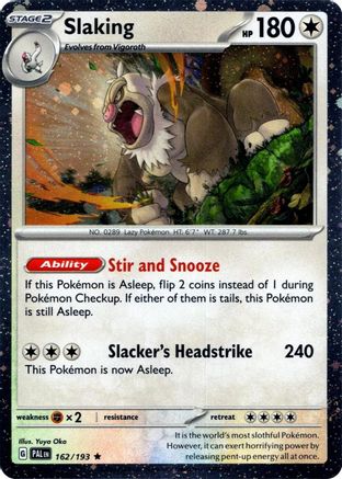 Slaking (Cosmos Holo) (162/193) - Miscellaneous Cards & Products Holofoil - Rare