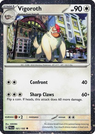 Vigoroth (Cosmos Holo) (161/193) - Miscellaneous Cards & Products Holofoil - Uncommon