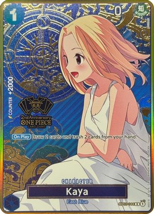 (OP03-044) Kaya (One Piece Japanese Version 2nd Anniversary Set) - One Piece Promotion Cards Foil