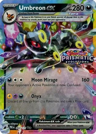 Umbreon ex (Prismatic Evolutions Stamp) (60/131) - Miscellaneous Cards & Products Holofoil - Promo