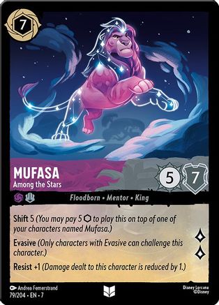 (079/204)  Mufasa - Among the Stars - Archazia's Island  Cold Foil