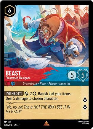 (136/204)  Beast - Frustrated Designer - Archazia's Island  Normal
