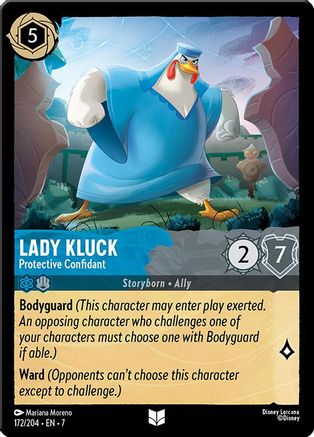 (172/204)  Lady Kluck - Protective Confidant - Archazia's Island  Cold Foil