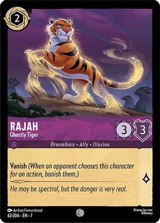 (062/204)  Rajah - Ghostly Tiger - Archazia's Island  Cold Foil