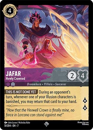 (051/204)  Jafar - Newly Crowned - Archazia's Island  Cold Foil