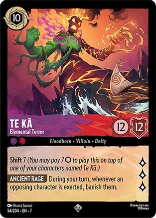 (054/204)  Te Ka - Elemental Terror - Archazia's Island  Normal