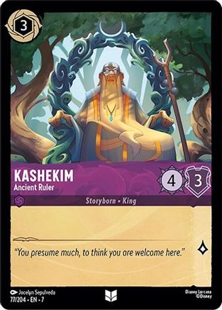 (077/204)  Kashekim - Ancient Ruler - Archazia's Island  Cold Foil