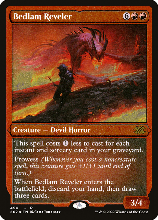 Bedlam Reveler (2X2-450) - Double Masters 2022 Etched Foil
