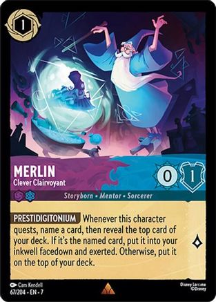 (067/204)  Merlin - Clever Clairvoyant - Archazia's Island  Normal