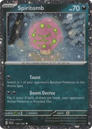 Spiritomb (Cosmos Holo) (129/198) - Miscellaneous Cards & Products Holofoil - Uncommon