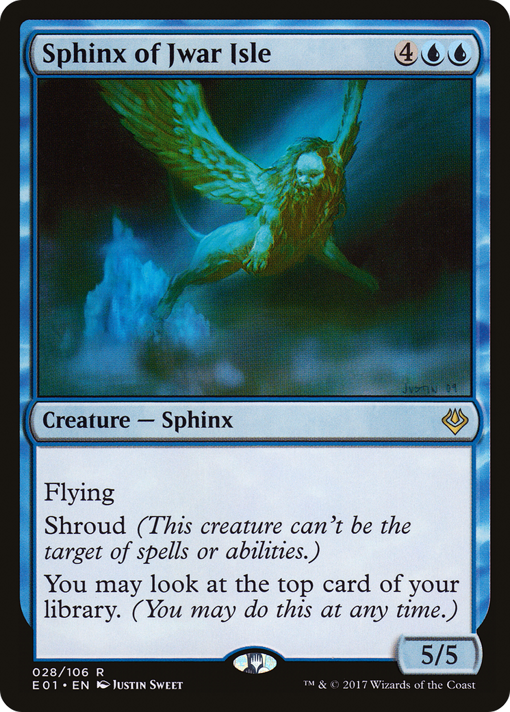 Sphinx of Jwar Isle (E01-028) - Archenemy: Nicol Bolas