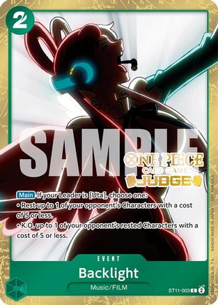 (ST11-003) Backlight (Judge Pack Vol. 5) - One Piece Promotion Cards Foil