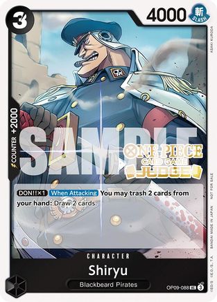 (OP09-088) Shiryu (Judge Pack Vol. 5) - One Piece Promotion Cards Foil