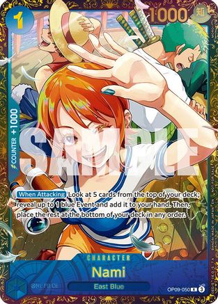 (OP09-050) Nami (Championship 25-26 Regionals Season 1) - One Piece Promotion Cards Foil