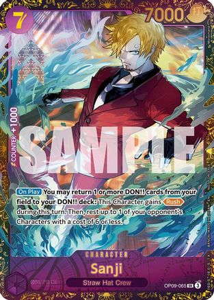 (OP09-065) Sanji (Championship 25-26 Regionals Season 1) - One Piece Promotion Cards Nonfoil
