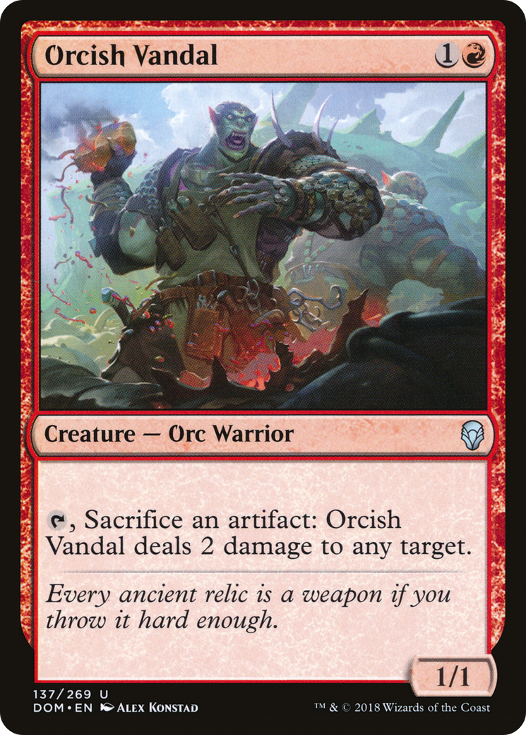 Orcish Vandal (DOM-137) - Dominaria Foil