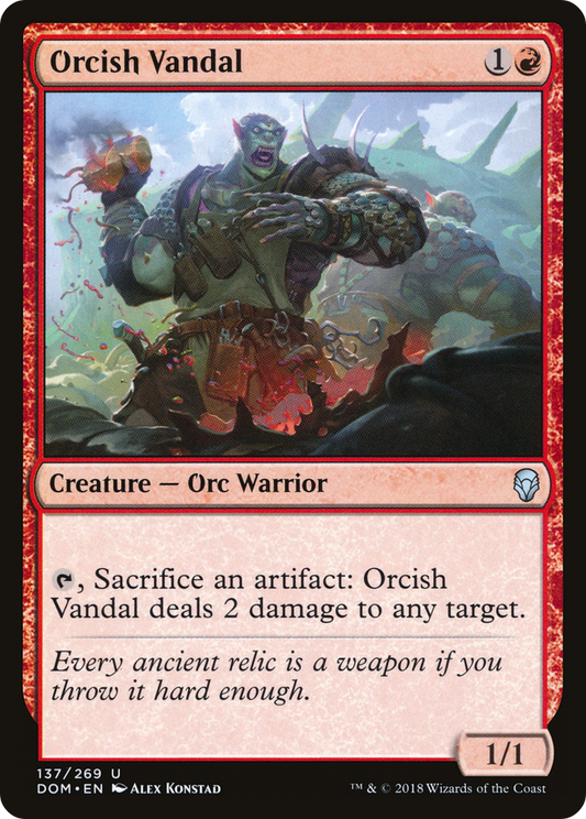 Orcish Vandal (DOM-137) - Dominaria Foil