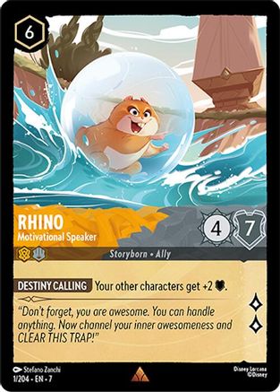 (001/204)  Rhino - Motivational Speaker - Archazia's Island  Normal