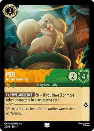 (007/204)  Peg - Natural Performer - Archazia's Island  Cold Foil