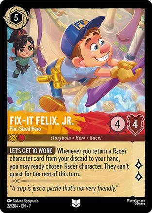 (022/204)  Fix-It Felix, Jr. - Pint-Sized Hero - Archazia's Island  Cold Foil