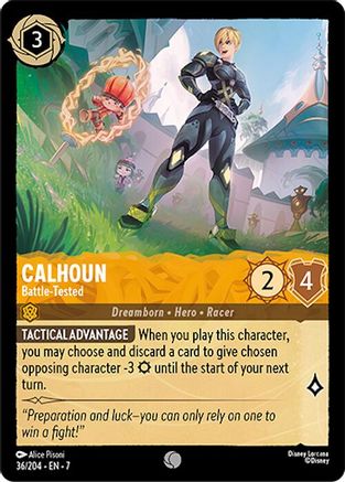(036/204)  Calhoun - Battle-Tested - Archazia's Island  Cold Foil