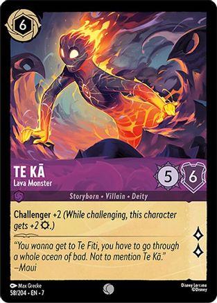 (058/204)  Te Ka - Lava Monster - Archazia's Island  Normal