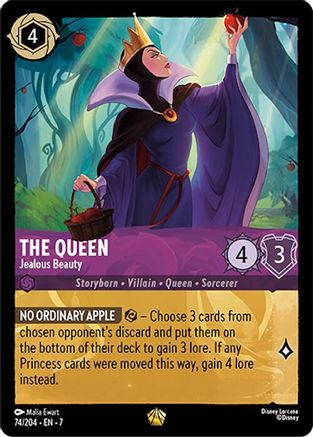 (074/204)  The Queen - Jealous Beauty - Archazia's Island  Normal