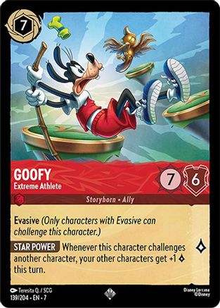 (139/204)  Goofy - Extreme Athlete - Archazia's Island  Cold Foil