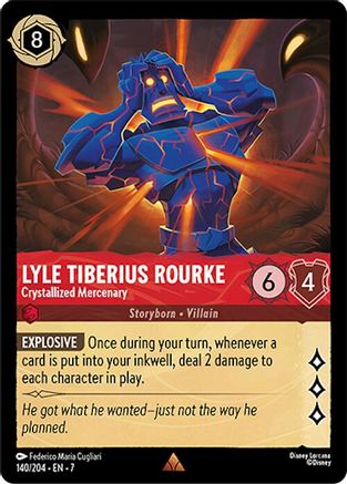 (140/204)  Lyle Tiberius Rourke - Crystallized Mercenary - Archazia's Island  Normal
