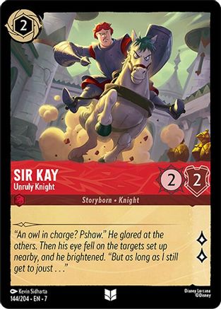 (144/204) Sir Kay - Unruly Knight - Archazia's Island Cold Foil