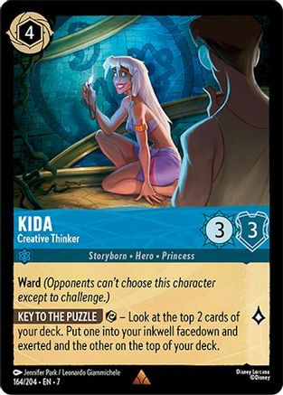 (164/204)  Kida - Creative Thinker - Archazia's Island  Cold Foil
