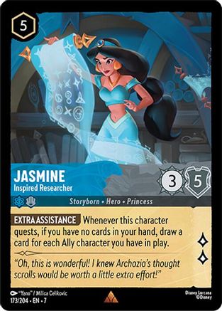 (173/204)  Jasmine - Inspired Researcher - Archazia's Island  Normal