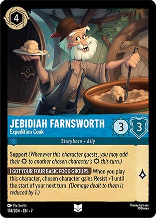 (174/204)  Jebidiah Farnsworth - Expedition Cook - Archazia's Island  Normal
