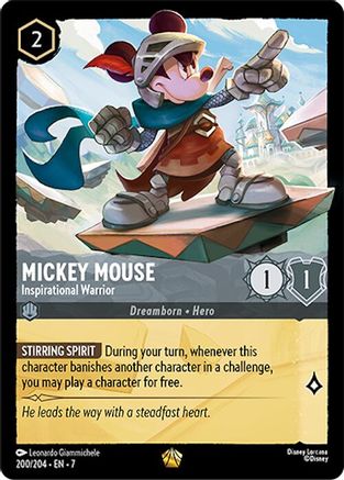 (200/204)  Mickey Mouse - Inspirational Warrior - Archazia's Island  Normal