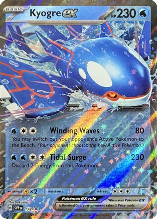Kyogre ex (178) - SV Scarlet & Violet Promo Cards Holofoil - Promo