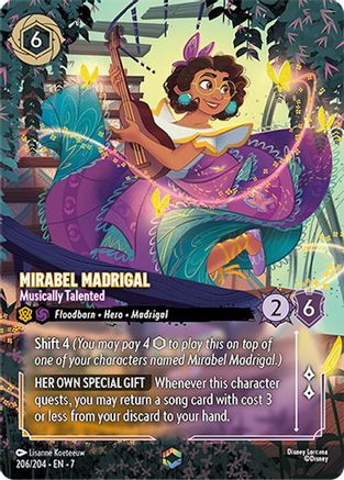(206/204)  Mirabel Madrigal - Musically Talented (Enchanted) - Archazia's Island  Holofoil