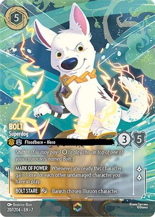 (207/204)  Bolt - Superdog (Enchanted) - Archazia's Island  Holofoil